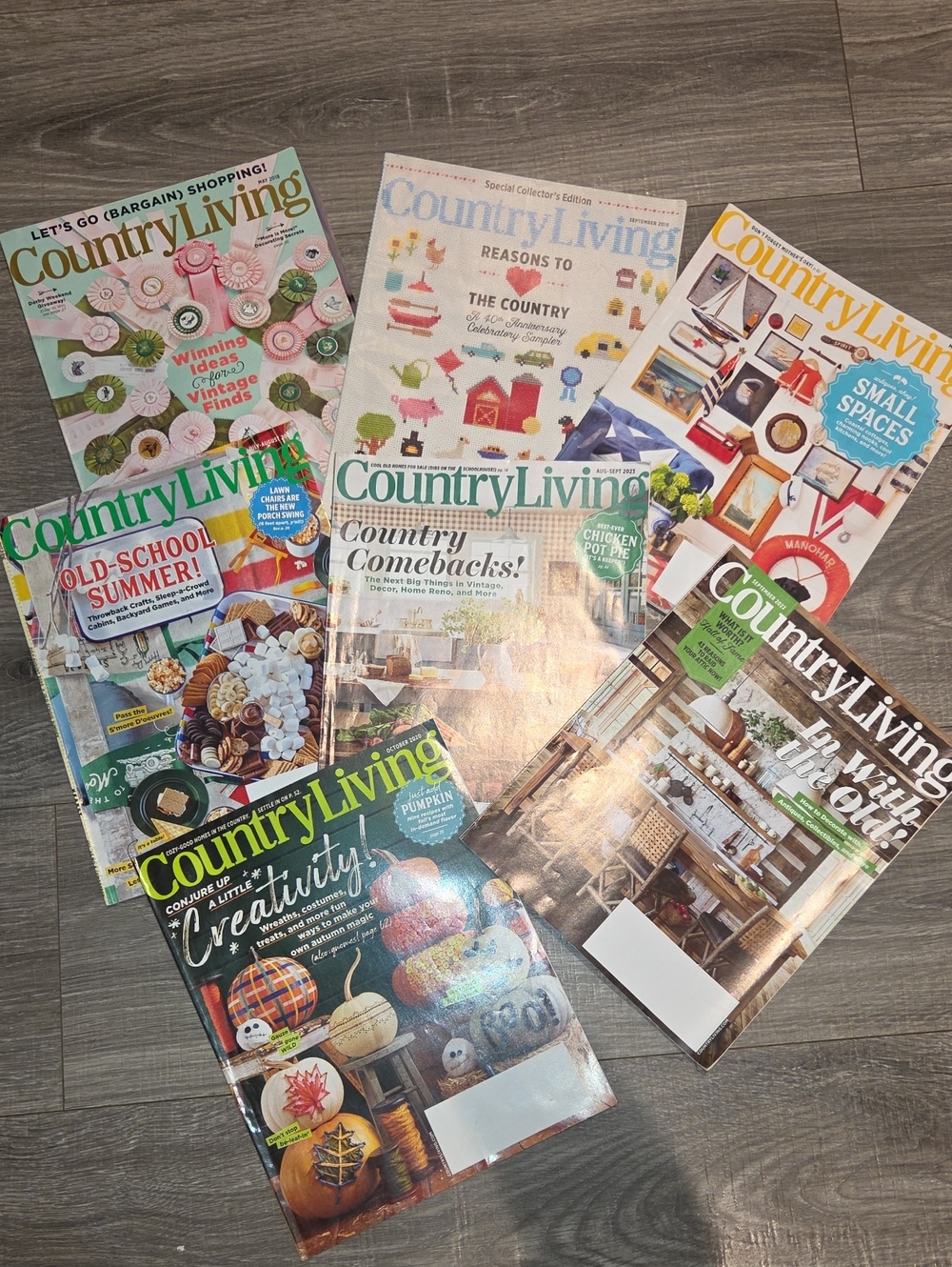 Country Living Magazine Lot Decorating Crafts Recipes Antiques Gardening Ideas